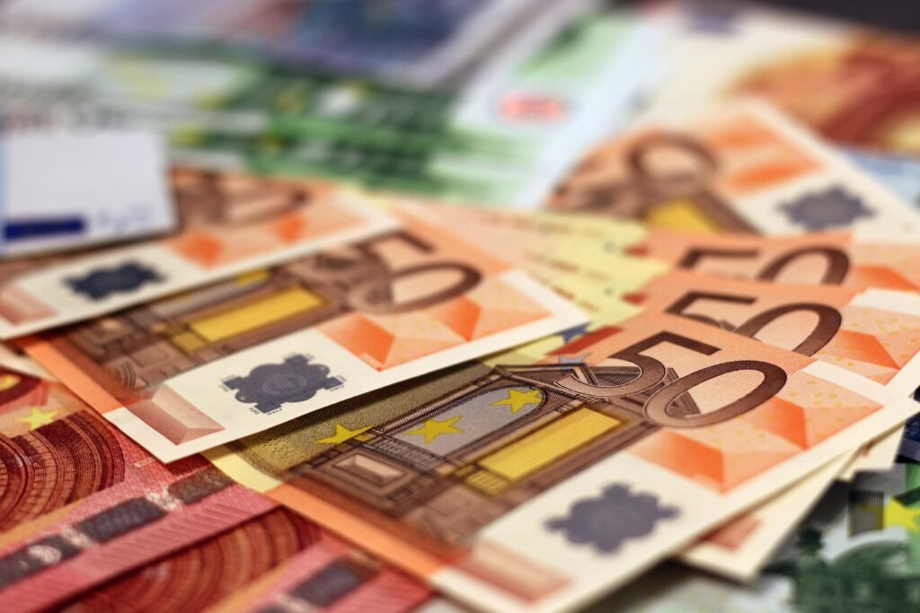 billetes de euro – cuentas sin comisiones